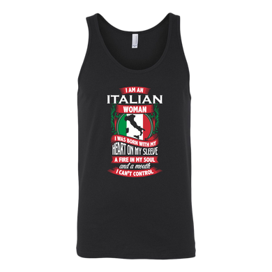 Italian Woman Canvas Women's Tank