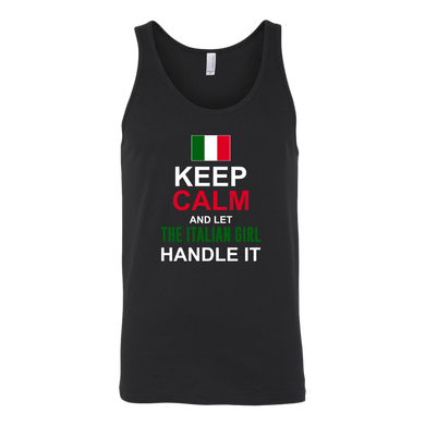 Let The Italian Girl Handle It Canvas Women's Tank
