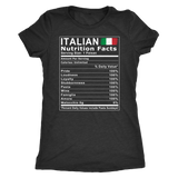 Italian Nutrition Facts Shirt