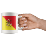 Sicilian Flag White 11oz Mug