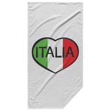 Italia Heart Beach Towel