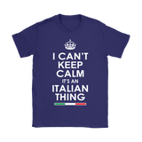 Can't Keep Calm Italian Shirt