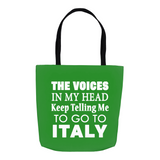 The Voices Tote Bag - Green