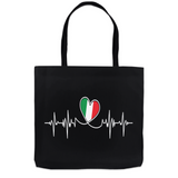 Italian Lifeline Tote Bag - Black