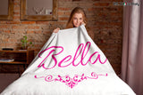 Bella Pink Fleece Blanket