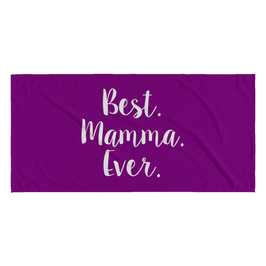 Best Mamma Ever Beach Towel