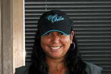 Ciao Bella Visor with Blue Embroidery