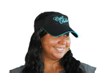 Ciao Bella Visor with Blue Embroidery