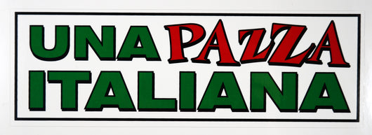 Una Pazza Italiano Decal Sticker