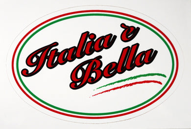 Italia e Bella Decal Sticker