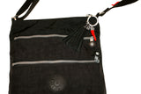 Italian Red Horn Keychain with Black Leather Tassel