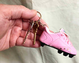 Italia Soccer Shoe Keychain (Pink)