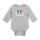 I Love My Nonna Long Sleeve Baby Onesie