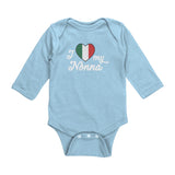 I Love My Nonna Long Sleeve Baby Onesie