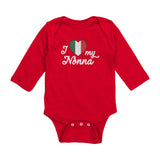 I Love My Nonna Long Sleeve Baby Onesie