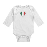 I Love My Nonna Long Sleeve Baby Onesie