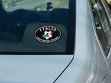 Italia Soccer Decal Sticker - Black