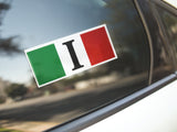 Italian Flag Decal Sticker
