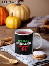 Italian Husband Happy Life Mug