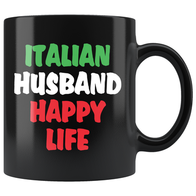 Italian Husband & Wife Happy Life 11oz Combo Mug