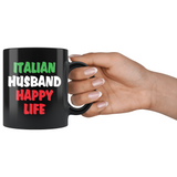 Italian Husband & Wife Happy Life 11oz Combo Mug
