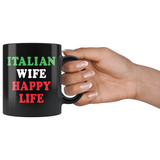 Italian Husband & Wife Happy Life 11oz Combo Mug