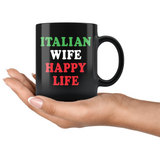 Italian Husband & Wife Happy Life 11oz Combo Mug