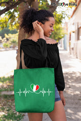 Italian Lifeline Tote Bag - Green