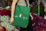 Italian Lifeline Tote Bag - Green