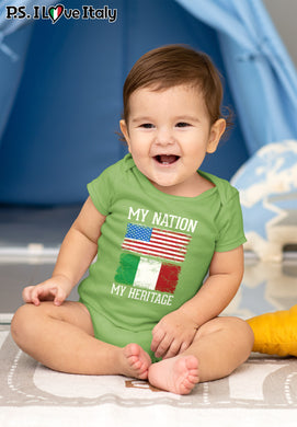 Italian My Nation My Heritage Baby Onesie