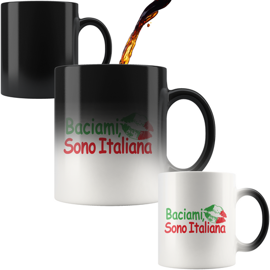 Kiss Me I'm Italian Color Changing Mug