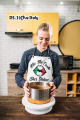 Kiss The Cook She's Italian Apron