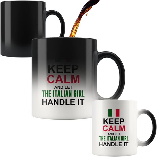Let The Italian Girl Handle It Color Changing Mug