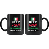 Let The Italian Nonna Handle It 11oz Black Mug