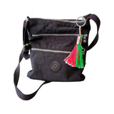 Italian Flag 6" Tassel Keychain with Ciao Bella Engraving