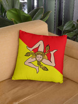 Sicilian Flag Decorative Throw Pillow Set (Pillow Cover and Insert)