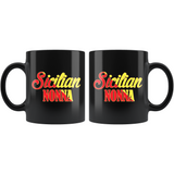 Sicilian Nonna Black 11oz Mug