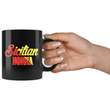 Sicilian Nonna Black 11oz Mug