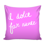 Sweetness of Doing Nothing Decorative Throw Pillow Set (Pillow Cover and Insert)