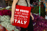 The Voices Tote Bag - Red