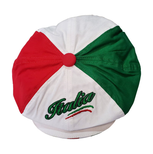 Tri-Color Italia Script Gatsby Cap