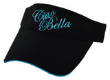 Ciao Bella Visor with Blue Embroidery