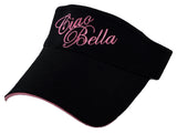 Ciao Bella Visor with Pink Embroidery