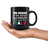 Voices in My Head 11oz Black Mug