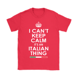 Can't Keep Calm Italian Shirt