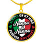 Nonna and Nonno Forever in My Heart Necklace in Gold & Stainless Steel