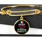 Let Italian Girl Handle It With Circle Charm Bangle - Version 2