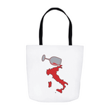 Spilled Wine II Tote Bag - White