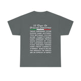 12 Days of Italian Christmas Shirt - Unisex Heavy Cotton Tee (5000)