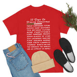 12 Days of Italian Christmas Shirt - Unisex Heavy Cotton Tee (5000)